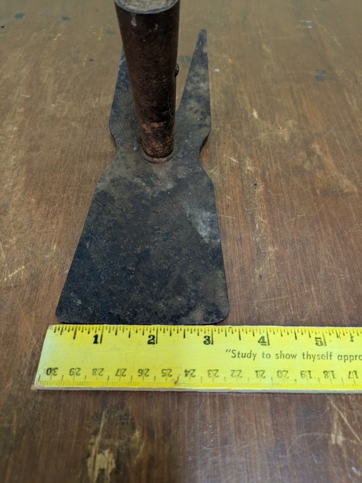 Two Primitive Rustic Grub Hoe Mallet Pick Garden Tool Heads