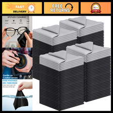 120 Pack Microfiber Cleaning Cloths - Eyeglass, Screen  Lens Wipes, 7"x6