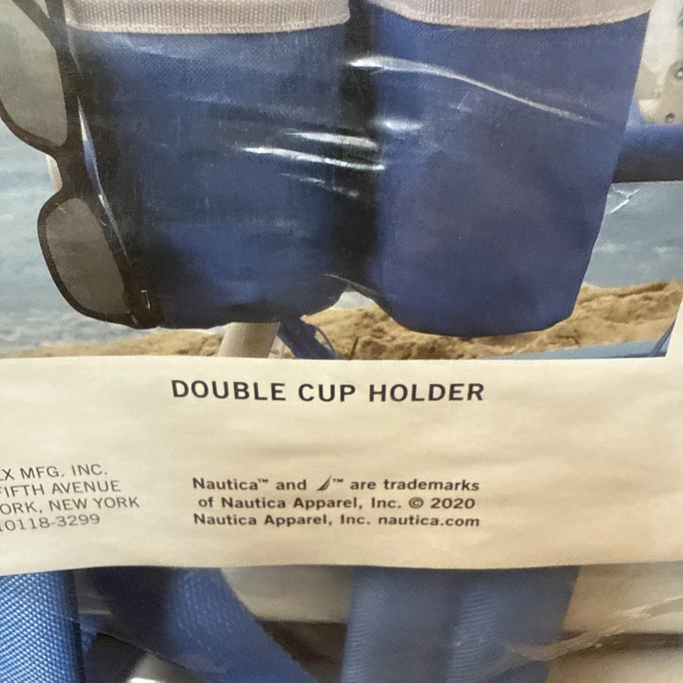 New 1 (one) Nautica Folding Beach Chair Padded Straps *See Description 2020 - Image 3 of 4