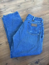 Blue VTG Wrangler 13MWZ Jeans Mens 33Cowboy Cut Blue High Rise Denim