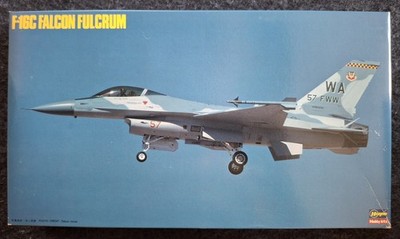 Vintage 1990 Hasegawa 1:48 F-16C Falcon Fulcrum, Open box, NOS #51532 (SP32)