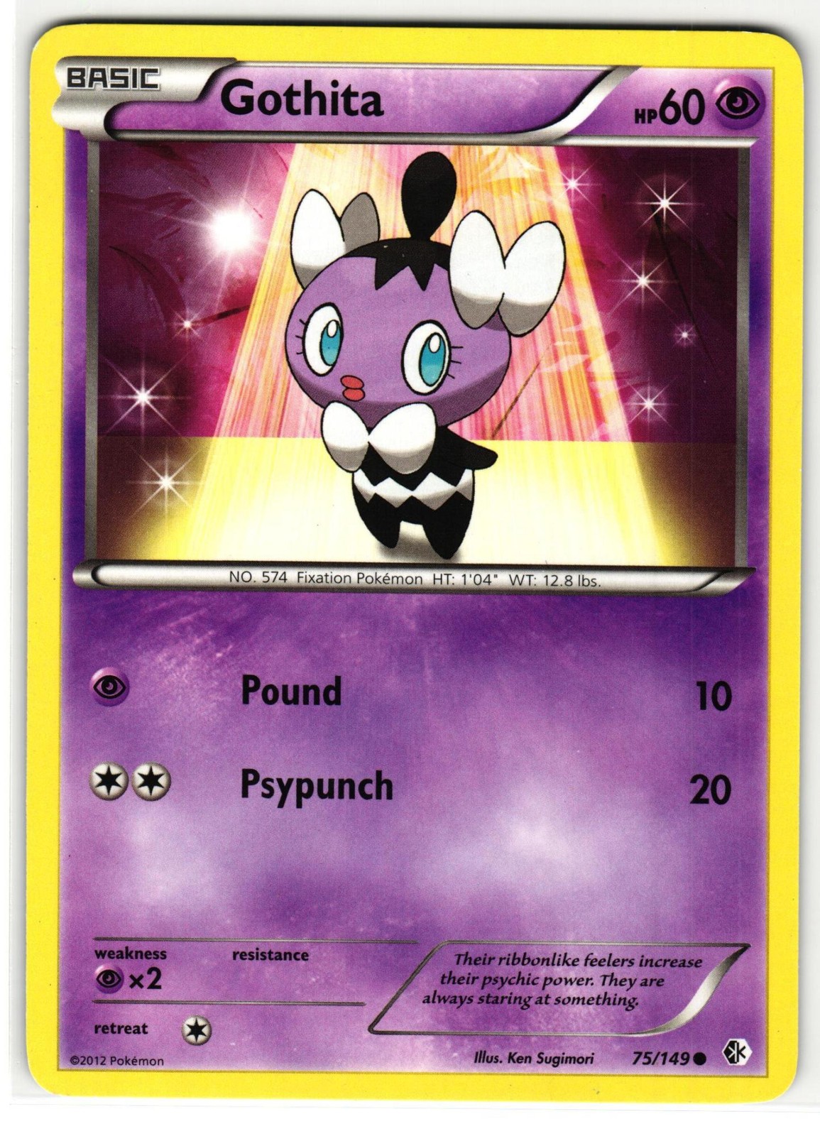 GOTHITA 75/149 BOUNDARIES CROSSED ENGLISH POKEMON TCG