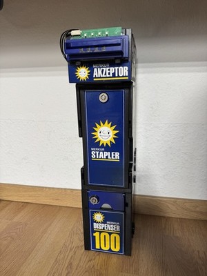 Adp Gauselmann Merkur Akzeptor Dispenser Stapler MD100 gereinigt In Top Zustand