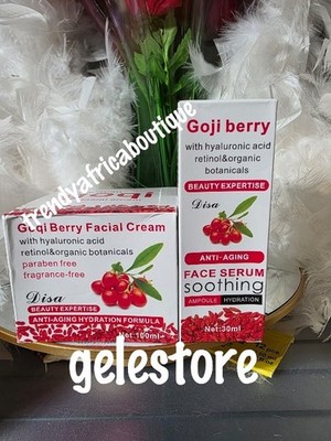 2pcs. Goji Berry Facial Cream & Anti Aging Face Serum All Skin Types  