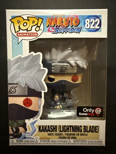 Funko Pop Vinyl Naruto Shippuden Kakashi (Lightning Blade) #822 Near Mint