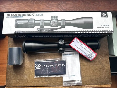 #ad Vortex Diamondback Tactical 6 24x50 FFP EBR 2C MRAD 30mm Tube Scope DBK 10029 $209.99