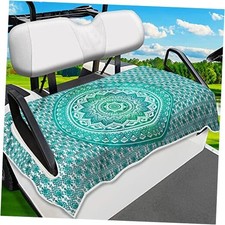 Golf Cart Seat Covers, Ultra-Soft Golf Cart Seat Towel Blanket Green Bohemian