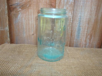 antique R E Tounge 1 qt Mothers Jar