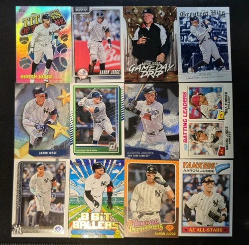 Aaron Judge 12 Baseball Card Lot New York Yankees