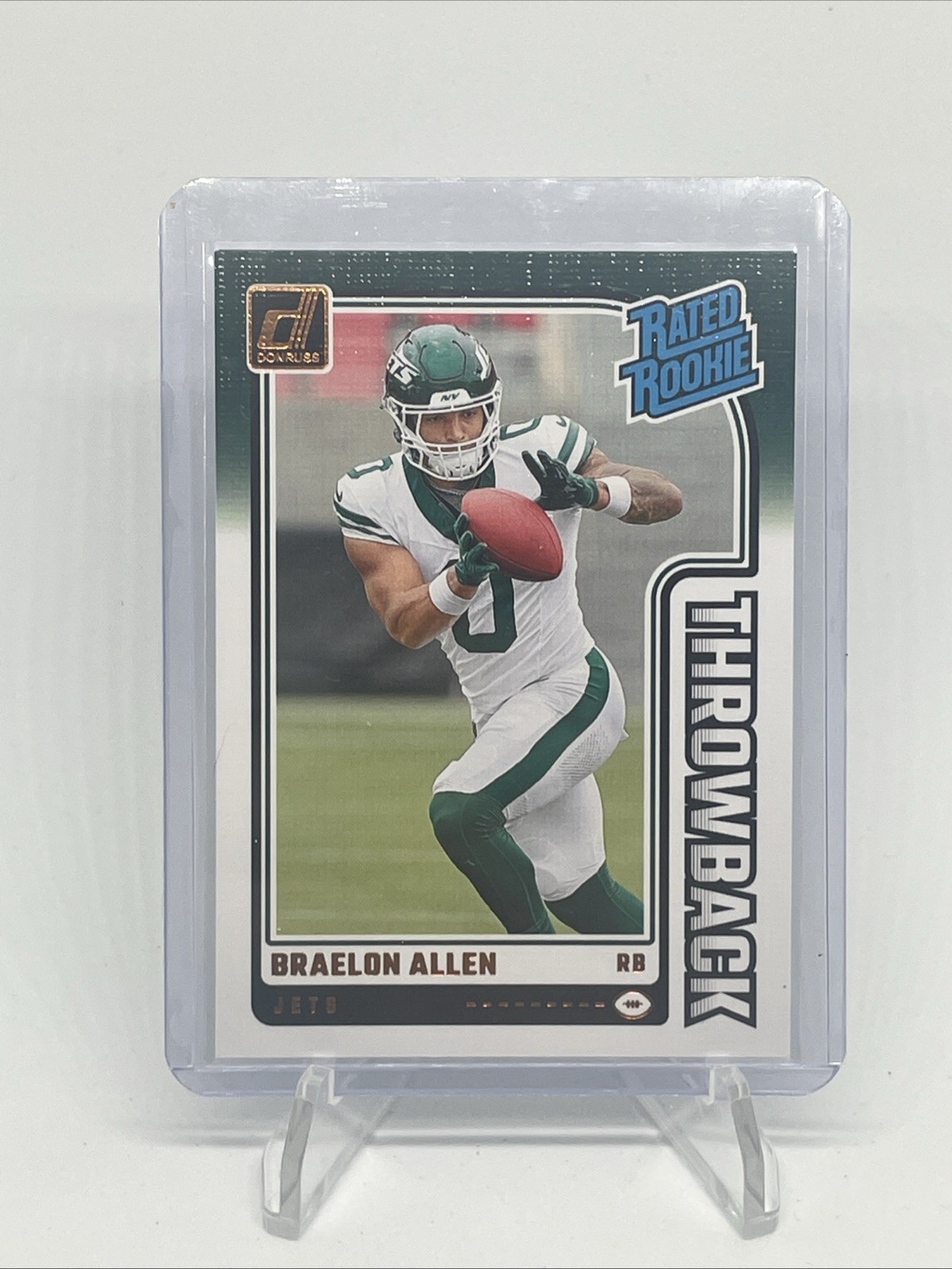 2024 Donruss #38 Braelon Allen Rated Rookies Throwback Jets