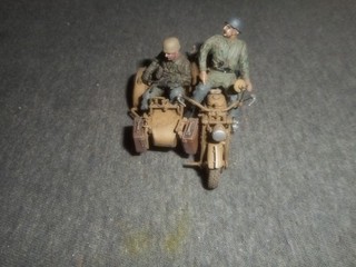 21ST CENTURY 1/32 GERMAN ZUNDAPP 750 W/SIDECAR WWII DIE CAST VEHICLE AS IS