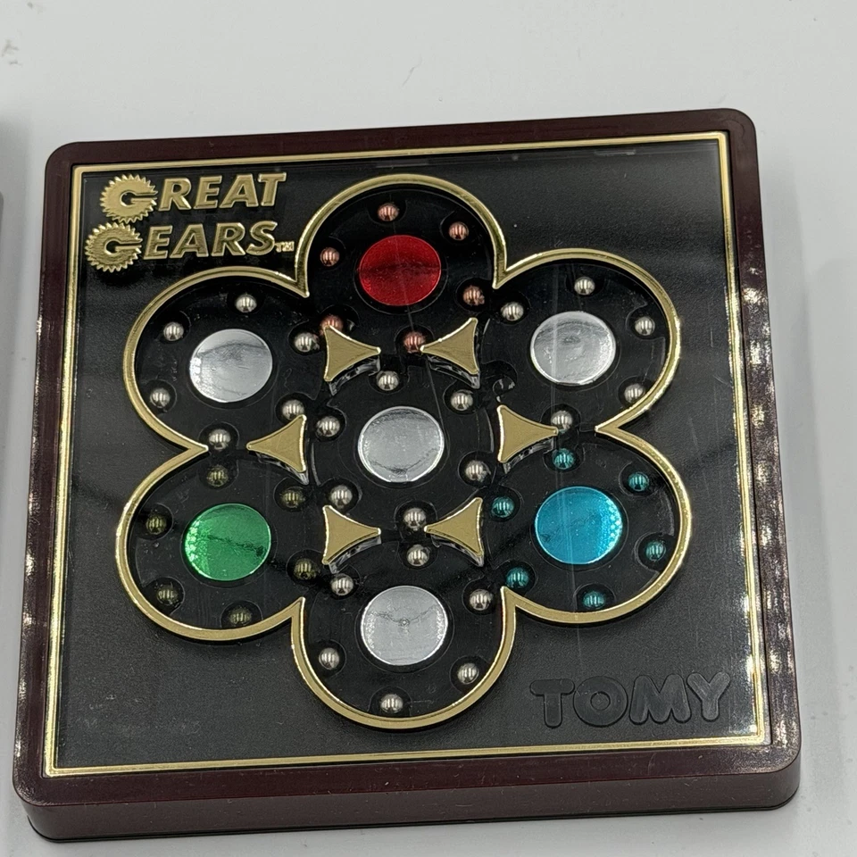 Juego de rompecabezas vintage Tomy Brain Teaser Great Gears paquete original 1982 Foto 3 de 4