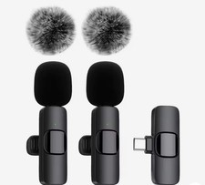 k60 New Wireless Lavalier Microphone Portable Audio Video Recording Mini Mic.