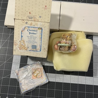 Cherished Teddies Three Cheers For You 911313 Age 3 Bear - New 1992