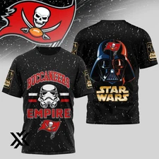 Tampa.Bay Buccaneer Premium NFL x Star Wars 50Th Anniversary 3D Shirt S-5XL