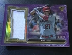 2020 Topps Triple Threads-Single Jumbo Relics Mike Trout #SJR-MT Amethyst 04 /27