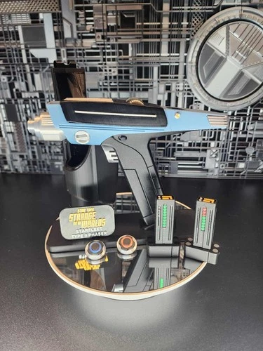 Star Trek SNW! Type 2 Phaser Prop (Grey/Blue) PREMIUM! HOLSTER COMBO!