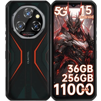 OUKITEL WP55 5G Outdoor Smartphone Android 15 36GB+256GB 5G Handy Ohne Vertrag
