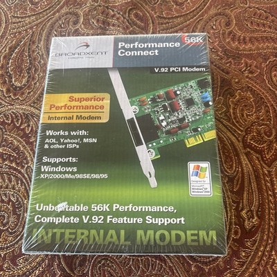 BROADXENT V.92 PCI Internal  Modem Superior Performance Supports Windows Sealed