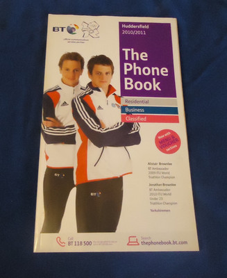 BT The Phone Book 373 Huddersfield 2010 / 2011 Telephone Directory VGC (D)