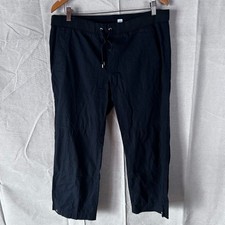 Lauren Ralph Lauren Active Black Ripstop Crop Utility Pants Womens 8 Drawstring