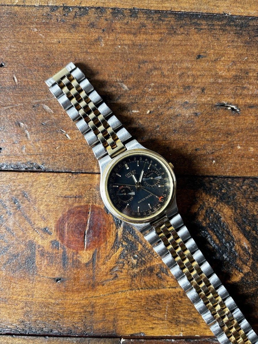Men's JAPAN Vintage 1991 MULTIFUNCTION Watch CITIZEN 6355-G30071