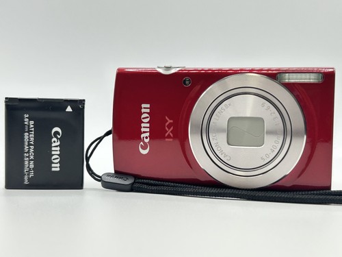 [Mint] Canon IXY 180 PowerShot ELPH 180 Compact Digital Camera 8x Zoom Red Japan