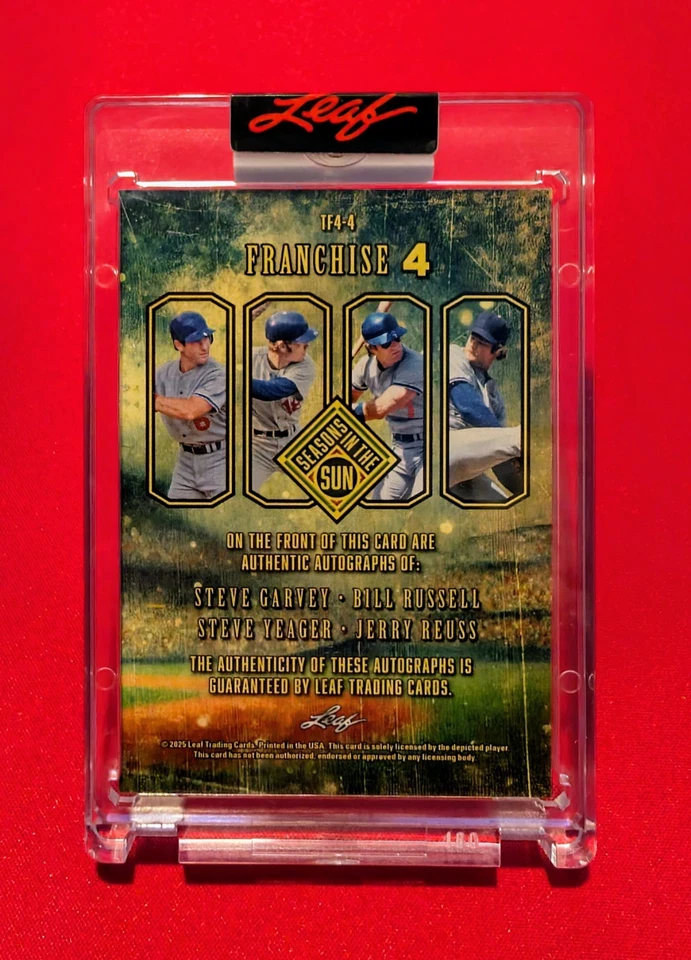 🔥2025 Seasons In The Sun /7 "Franchise 4" Garvey-Russell- Yeager-Reuss Autos - Image 2 of 2