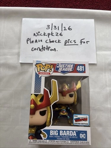 Funko Pop! DC Universe - Big Barda (NYCC) #481 GameStop New York Comic 2023