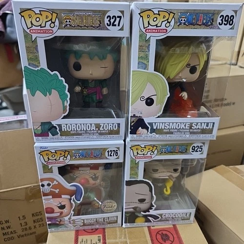 Funko Pop! Vinyl: One Piece Lot of 4 - Buggy  #1276+Nami 328+Jinbe 1265+sanji