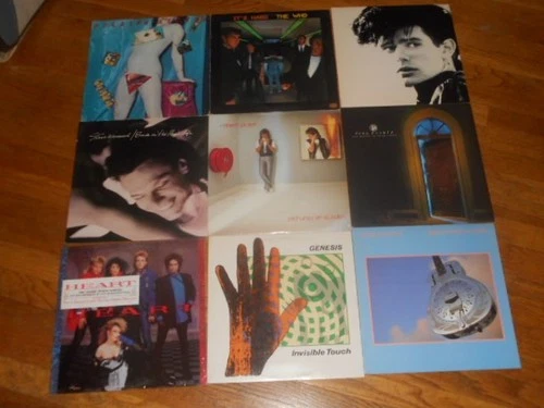 80's lot 9x LP the who GENESIS robert plant STEVE WINWOOD rolling stones HEART