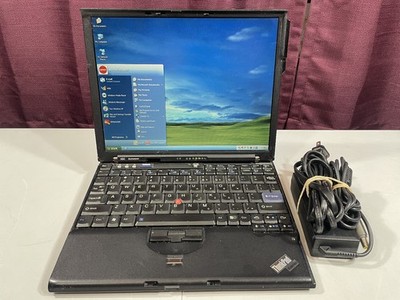 RESTORED w/ SSD Lenovo Thinkpad X60 Windows XP Vintage Retro