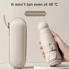 Ultralight And Compact Portable Capsule Umbrella UV Protection Umbrella Mini Fiv