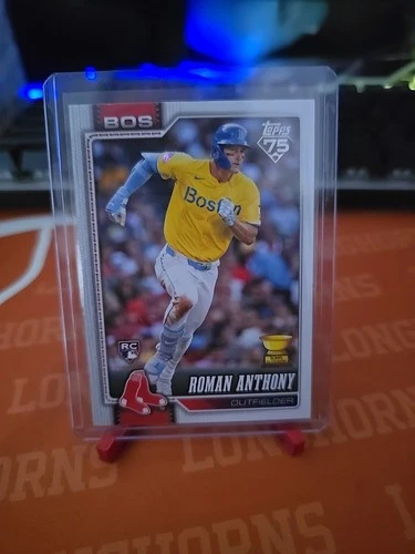 2026 Topps Series 1 Roman Anthony Rookie Yellow Jersey Variation SP Companion