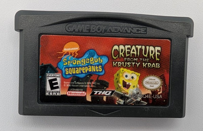 SpongeBob SquarePants: Creature from the Krusty Krab (Nintendo GBA, 2006) Tested