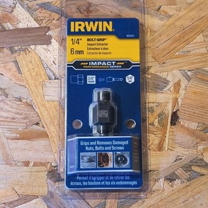 IRWIN BOLT-GRIP Impact Extractor 1859101 1/4" 6mm Steel Silver Single Piece