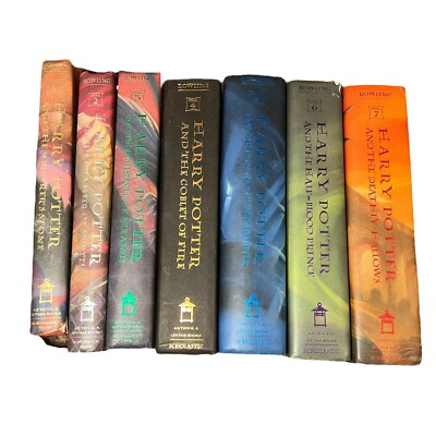 Harry Potter JK Rowling Complete Collection Set 7 Hard Cover Books