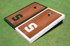 Michigan State University "S" Rosewood Alternating Border Cornhole Boards