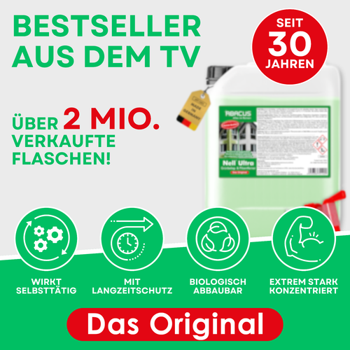 (13,40€/L) Algen- & Grünbelagentferner – Nell Ultra Grünbelagentferner 25 Liter - Bild 2 von 15