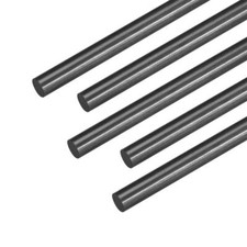 uxcell 5mm Carbon Fiber Rod for RC Airplane Matte Pole US 200mm 7.8 inch 5pcs