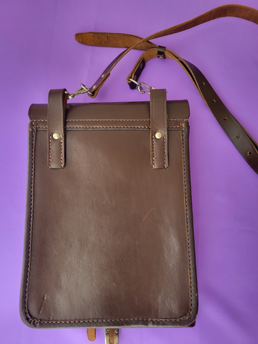 Soviet Army Military Officer Leather Map Bag Case Tablet Planshet USSR 1961 - Picture 5 of 24