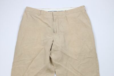 Vintage 90s Ralph Lauren Mens 36x30 Silk Linen Blend Wide