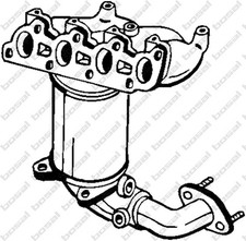 jh, Jd Catalyseur Krümmerkat Ford Fiesta 5 Fiesta 6 FUSION MAZDA 2 1.25//1.4