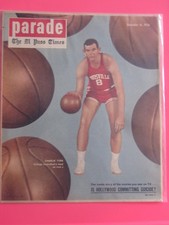 CHARLIE TYRA LOUISVILLE basketball PARADE magazine The El Paso Times Dec 1956