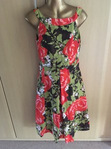 monsoon red floral dress