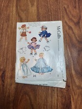 Dress Hat MISSING GOWN Diminutive 9"-10" Dolls McCalls 1898 Craft Sewing Pattern