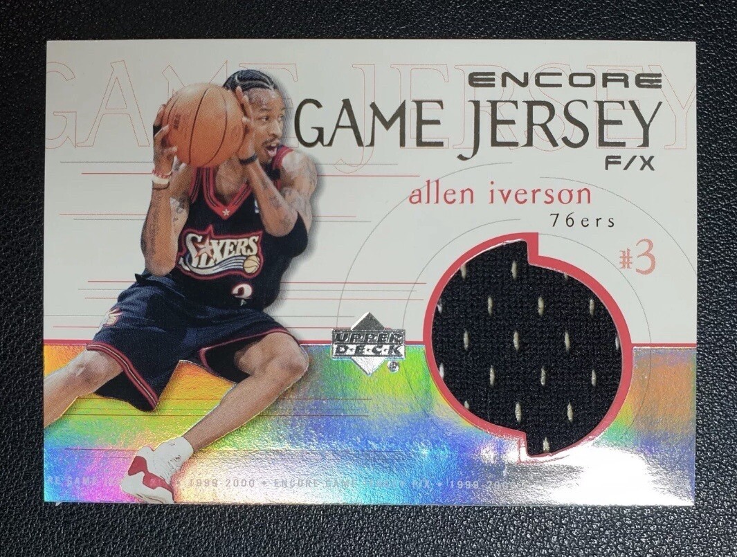 1999-00 Upper Deck UD Encore Game Jersey F/X Allen Iverson #AI-J 