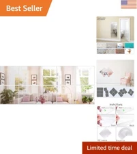 Frameless 12x12 Inch Self-Adhesive Mirror Sheets - Ideal for Smart Home Makeover
