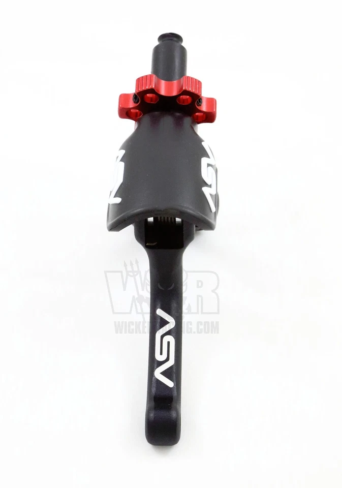 Palanca de embrague ASV C6 Pro negra corta Yamaha YZ80 85 01-20 YZ125 YZ250 YZ426 01-07 Foto 2 de 2
