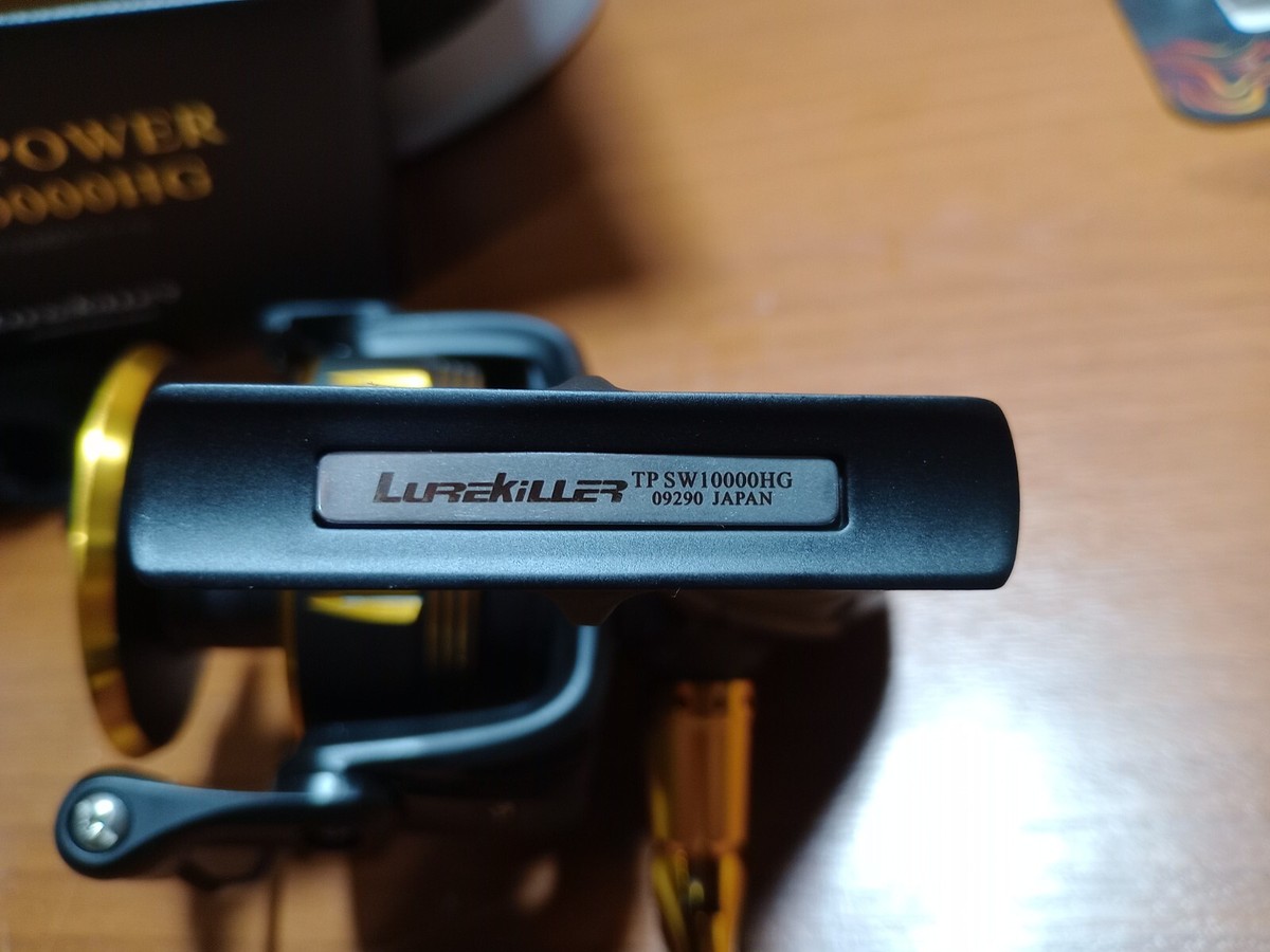 LUREKILLER リールSW10000HG, 2カップ、4号x350m Lurekiller 大型スピニングリール BLACKMARLIN 4000-10000 最大